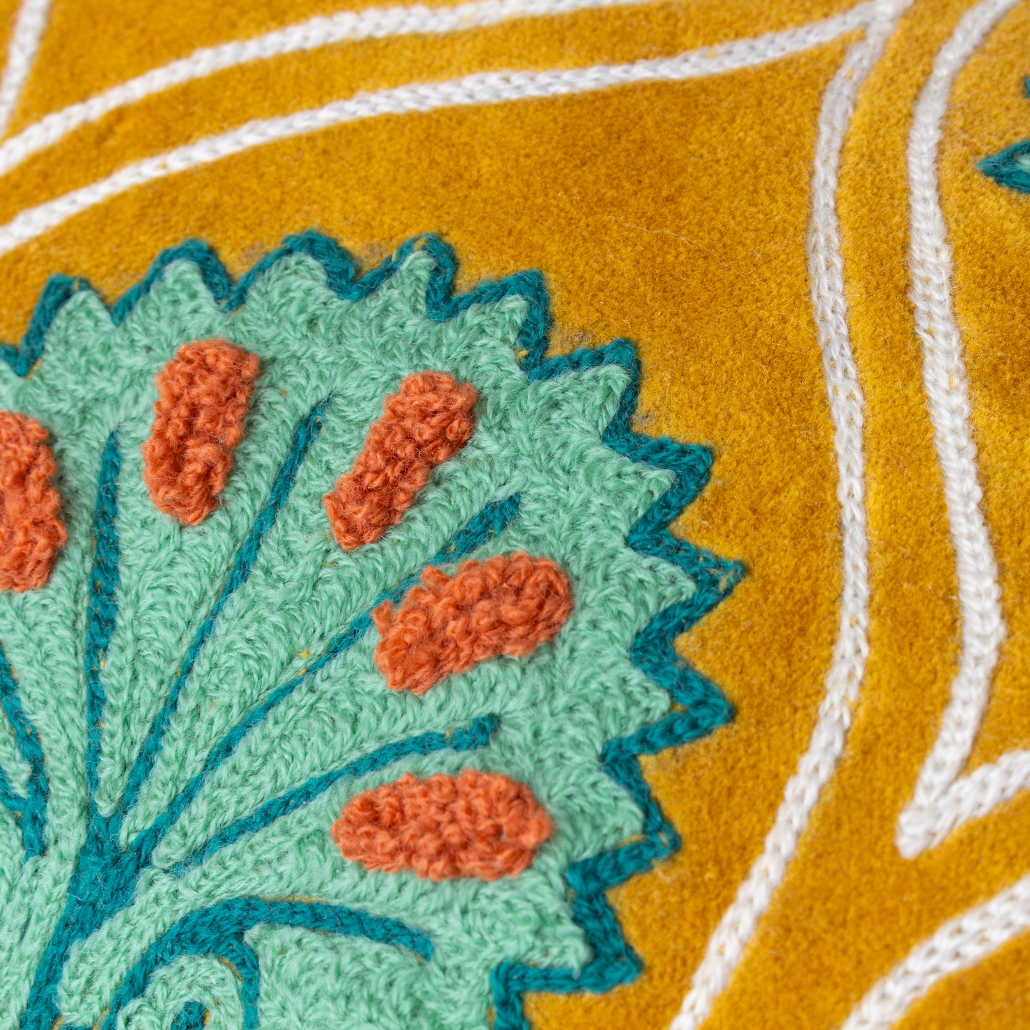 CASA 30X60 CUSHION CASE OCHRE/MARINE