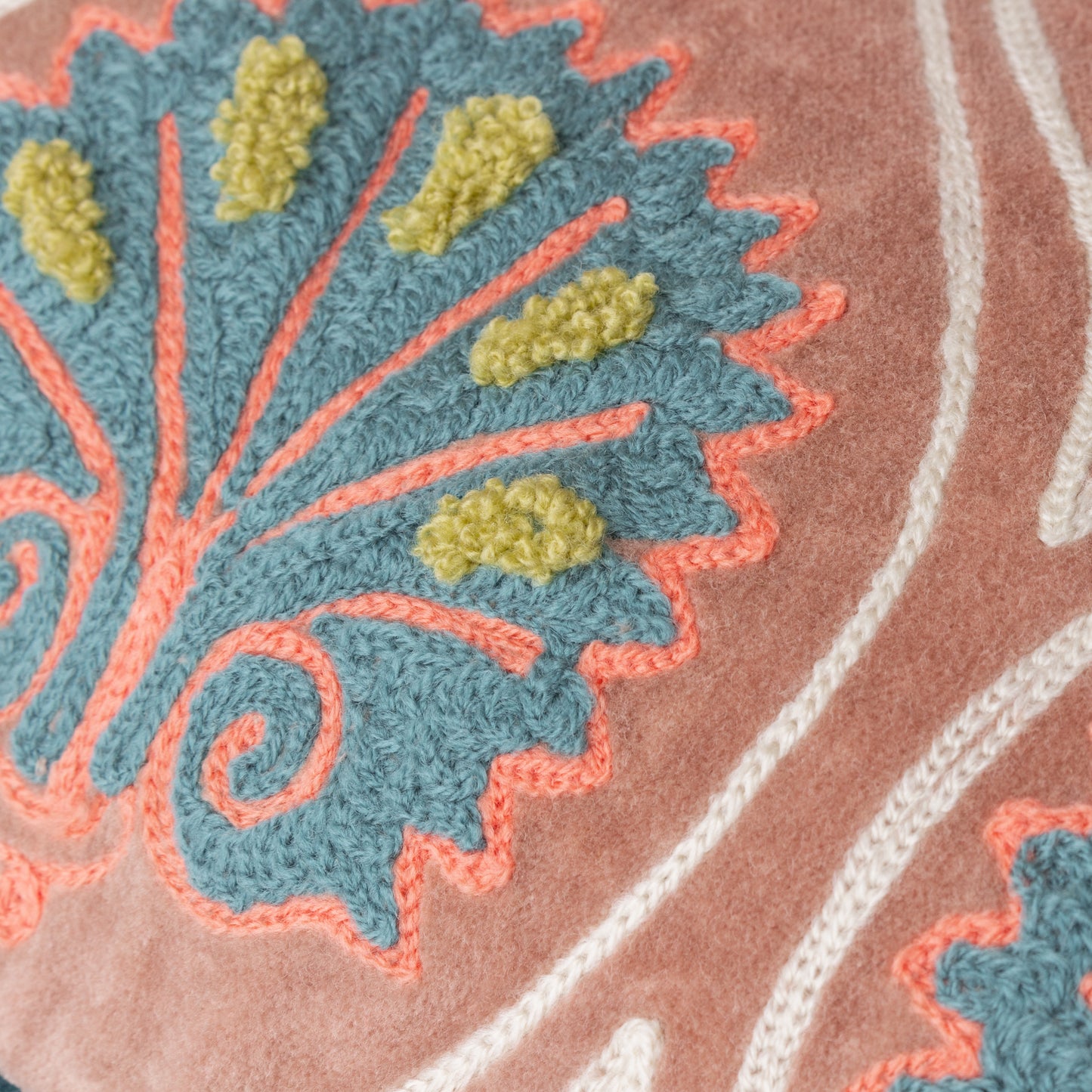 CASA 30X60 CUSHION CASE ROSE/FRENCH BLUE
