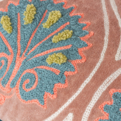 CASA 30X60 CUSHION CASE ROSE/FRENCH BLUE