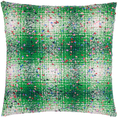 CONNIE CHECK 45X45 CUSHION CASE GREEN/LILAC