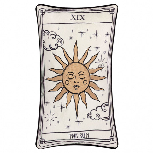 CELESTIAL STORIES 30X50 CUSHION CASE LINEN/BLACK