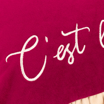 CEST LA VIE 30X50 CUSHION CASE BERRY