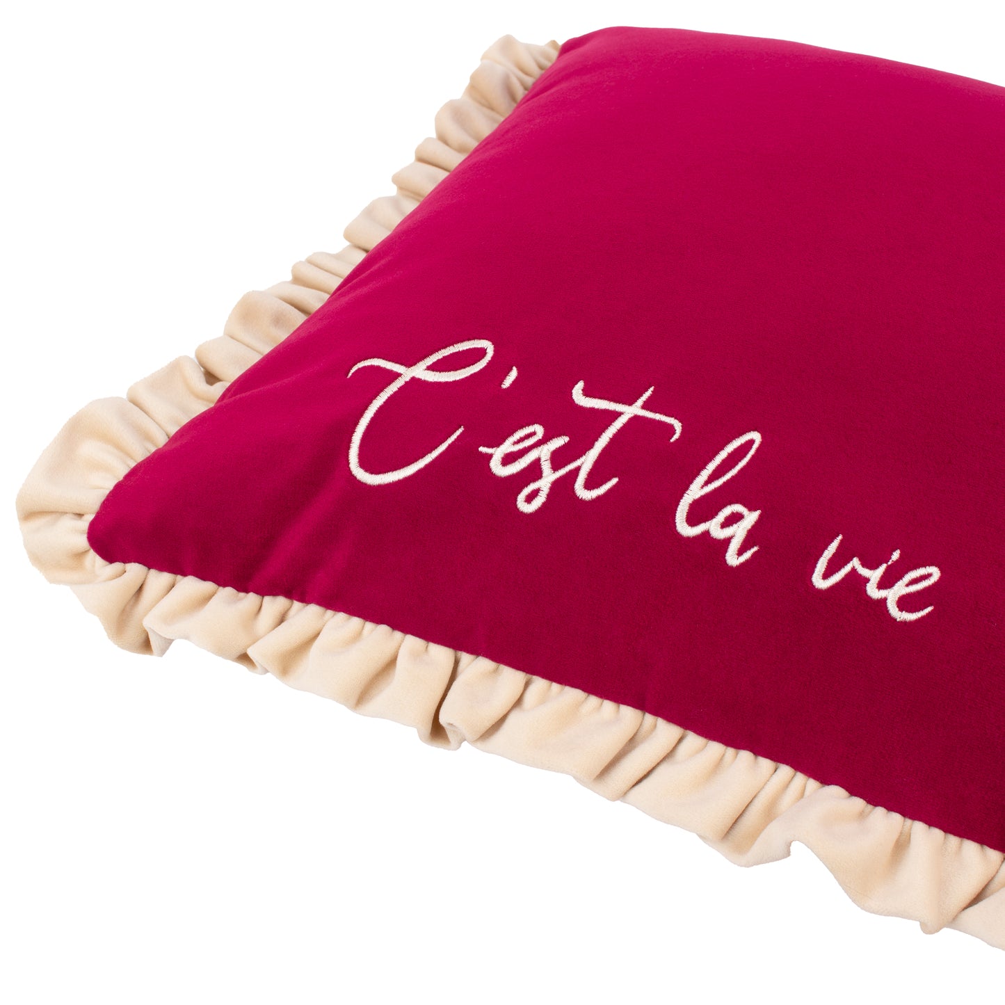 CEST LA VIE 30X50 CUSHION CASE BERRY
