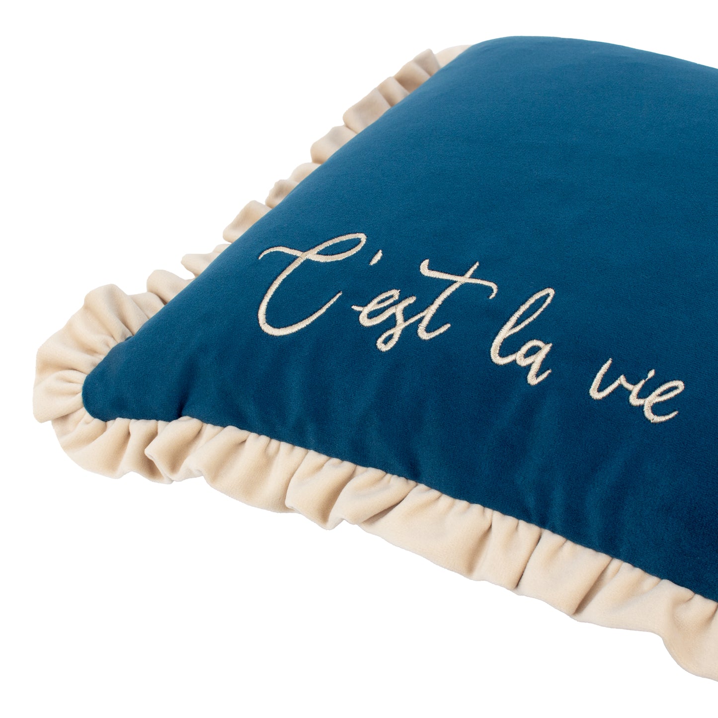 CEST LA VIE 30X50 CUSHION CASE NAVY