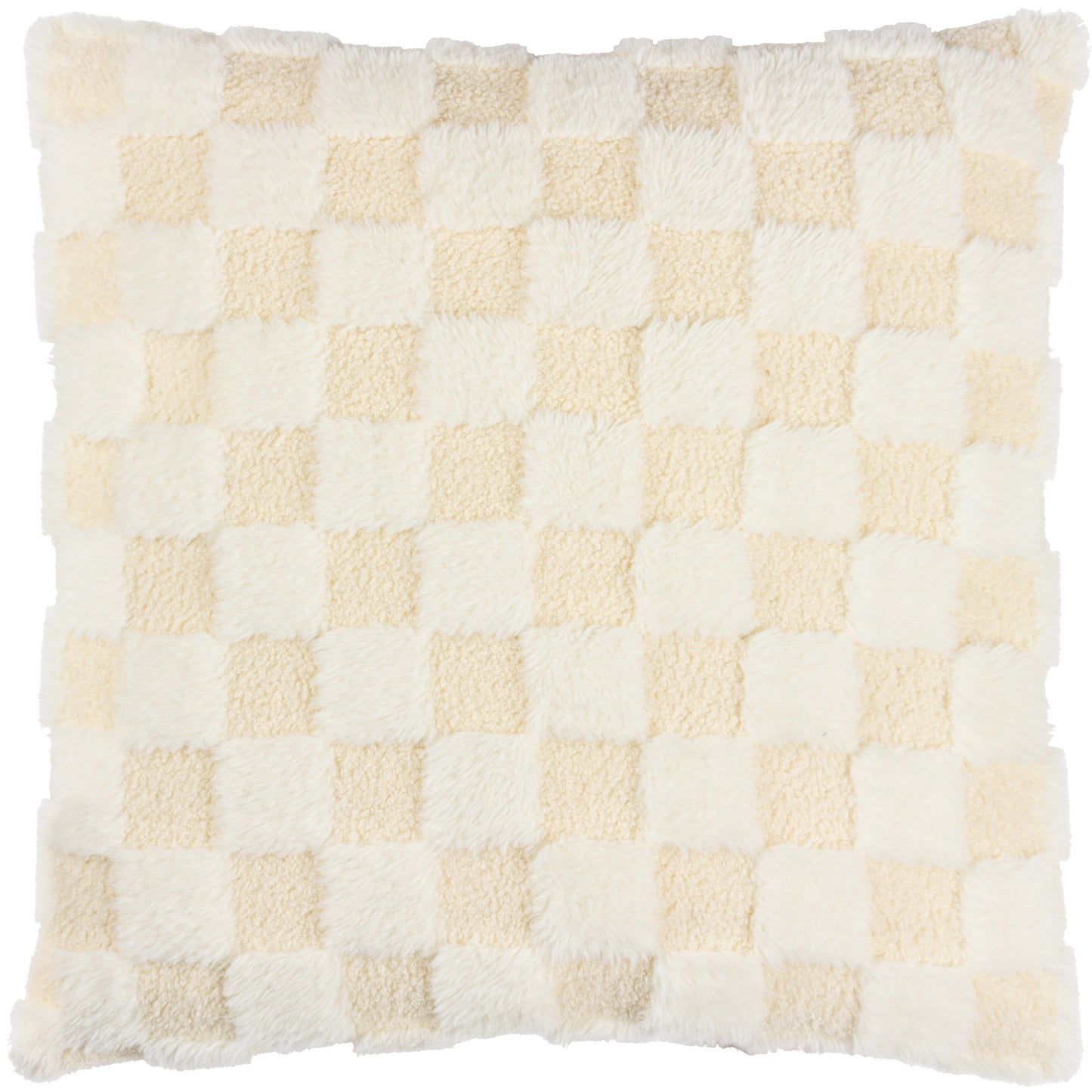 CHECK IT BOUCLE 45X45 CUSHION CASE DREAMY CREAM