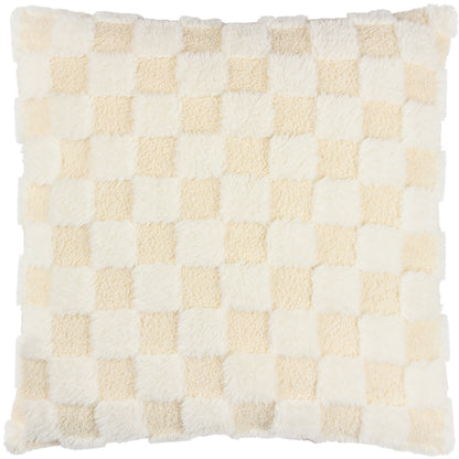 CHECK IT BOUCLE 45X45 CUSHION CASE DREAMY CREAM