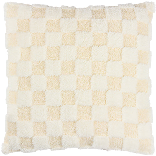 CHECK IT BOUCLE 45X45 CUSHION CASE DREAMY CREAM