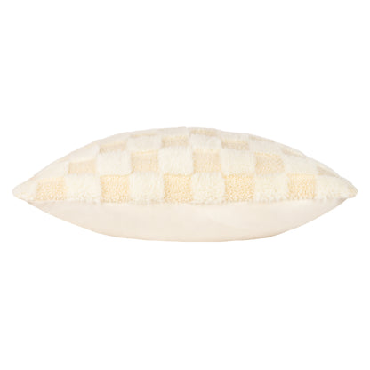 CHECK IT BOUCLE 45X45 CUSHION CASE DREAMY CREAM