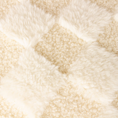 CHECK IT BOUCLE 45X45 CUSHION CASE DREAMY CREAM