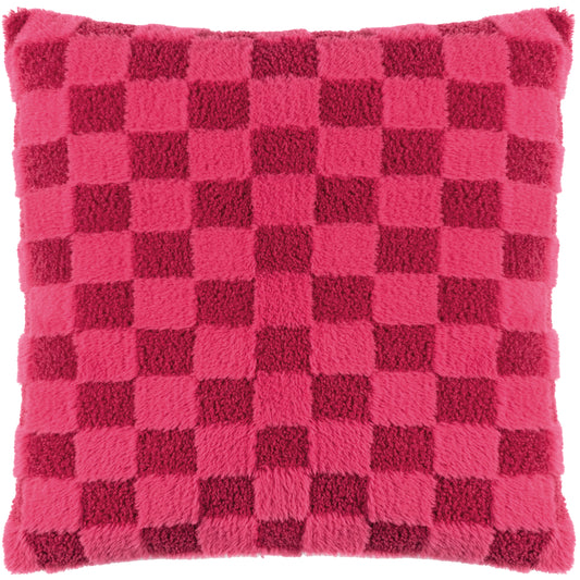 CHECK IT BOUCLE 45X45 CUSHION CASE PINKY CRUSH