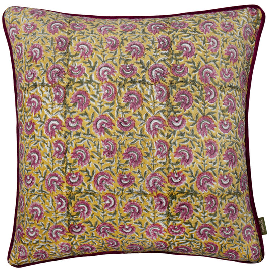 CHEDWORTH 50X50 CUSHION CASE GOLD/ROSE