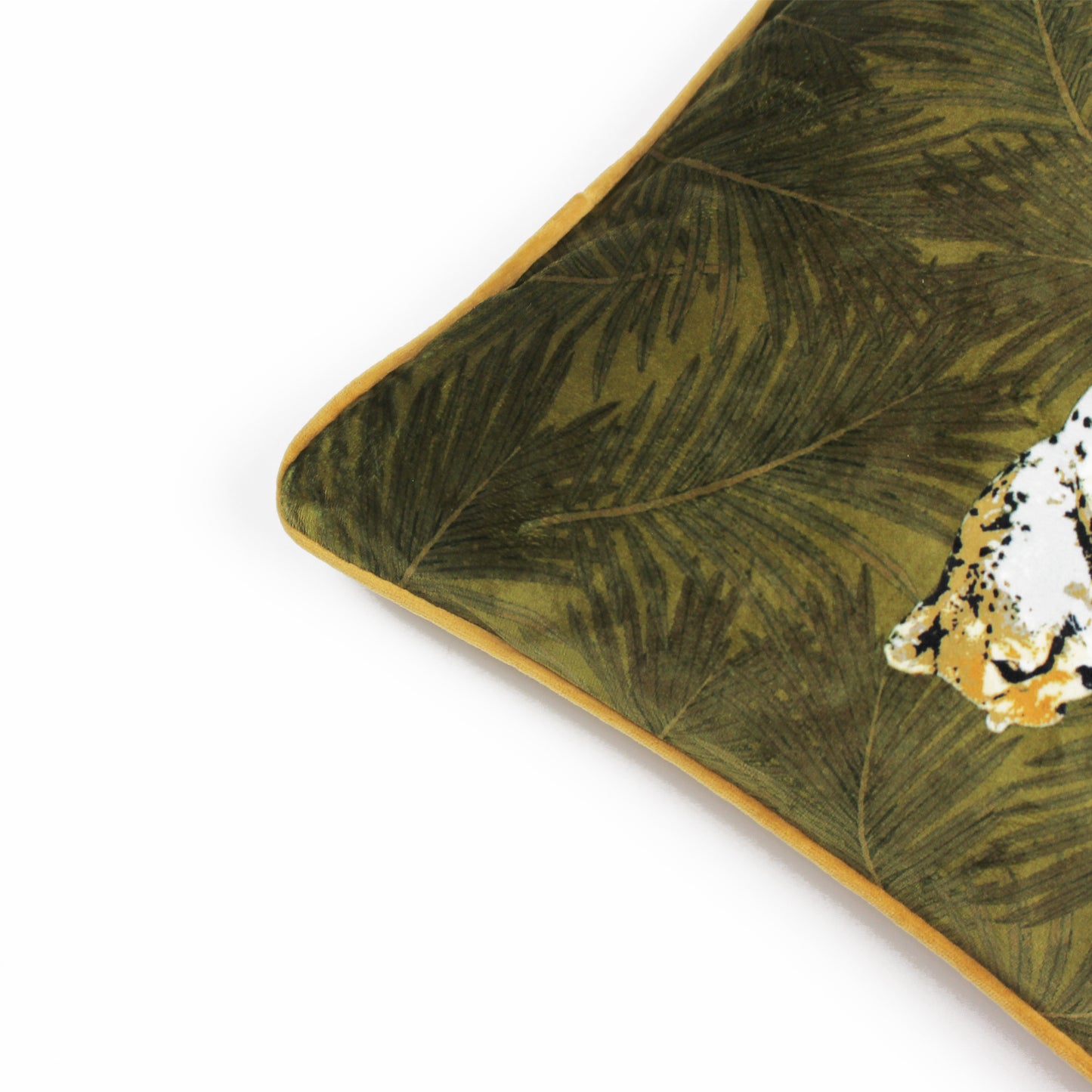 CHEETAH FOREST 30X50 CUSHION CASE MOSS