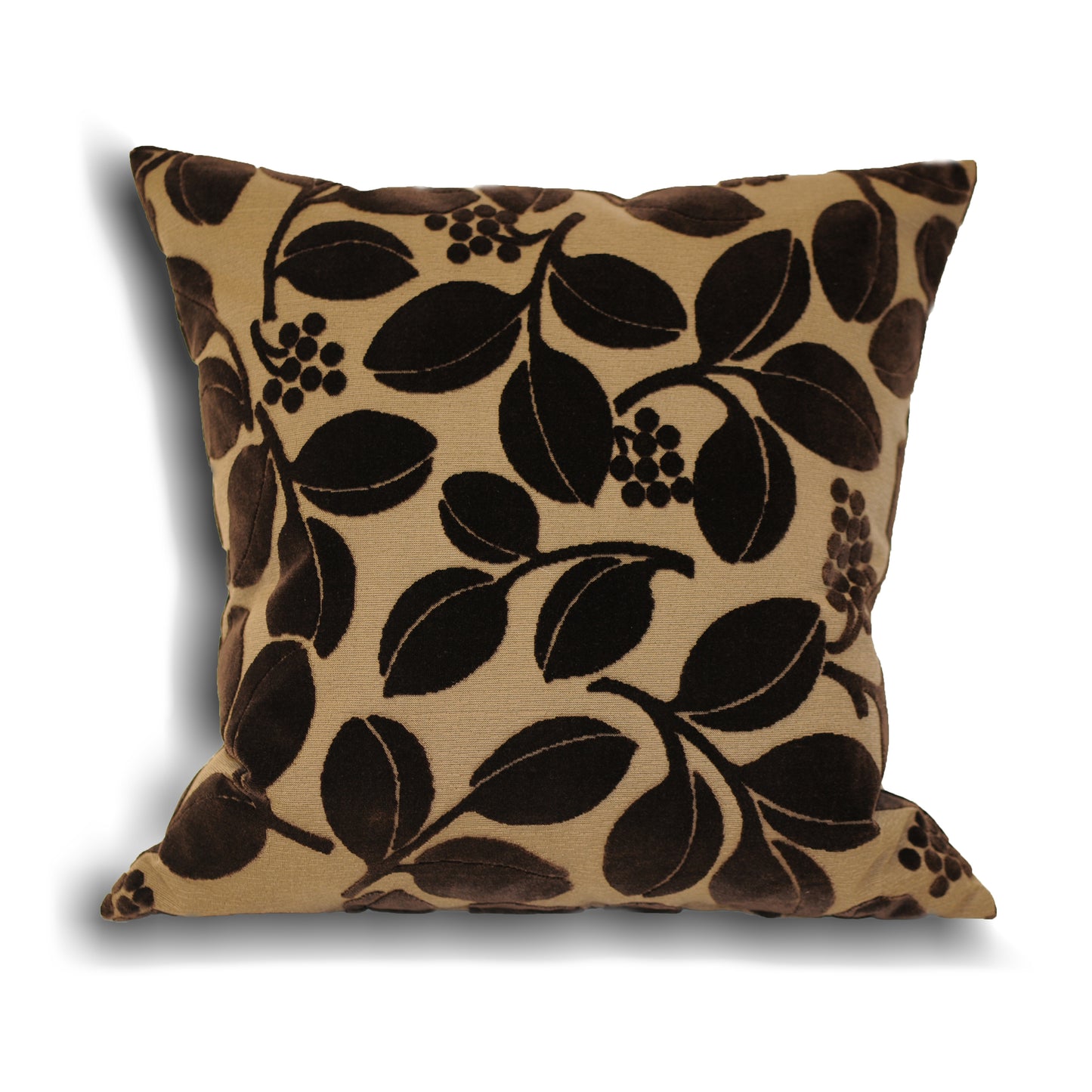 CHERRIES CUSHION CASE 45X45 CHOCOLATE