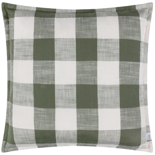 CHESIL CHECK 50X50 OUTDOOR CUSHION CASE MOSS