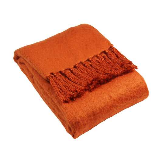 CHILTERN THROW 127X180 BURNT ORG