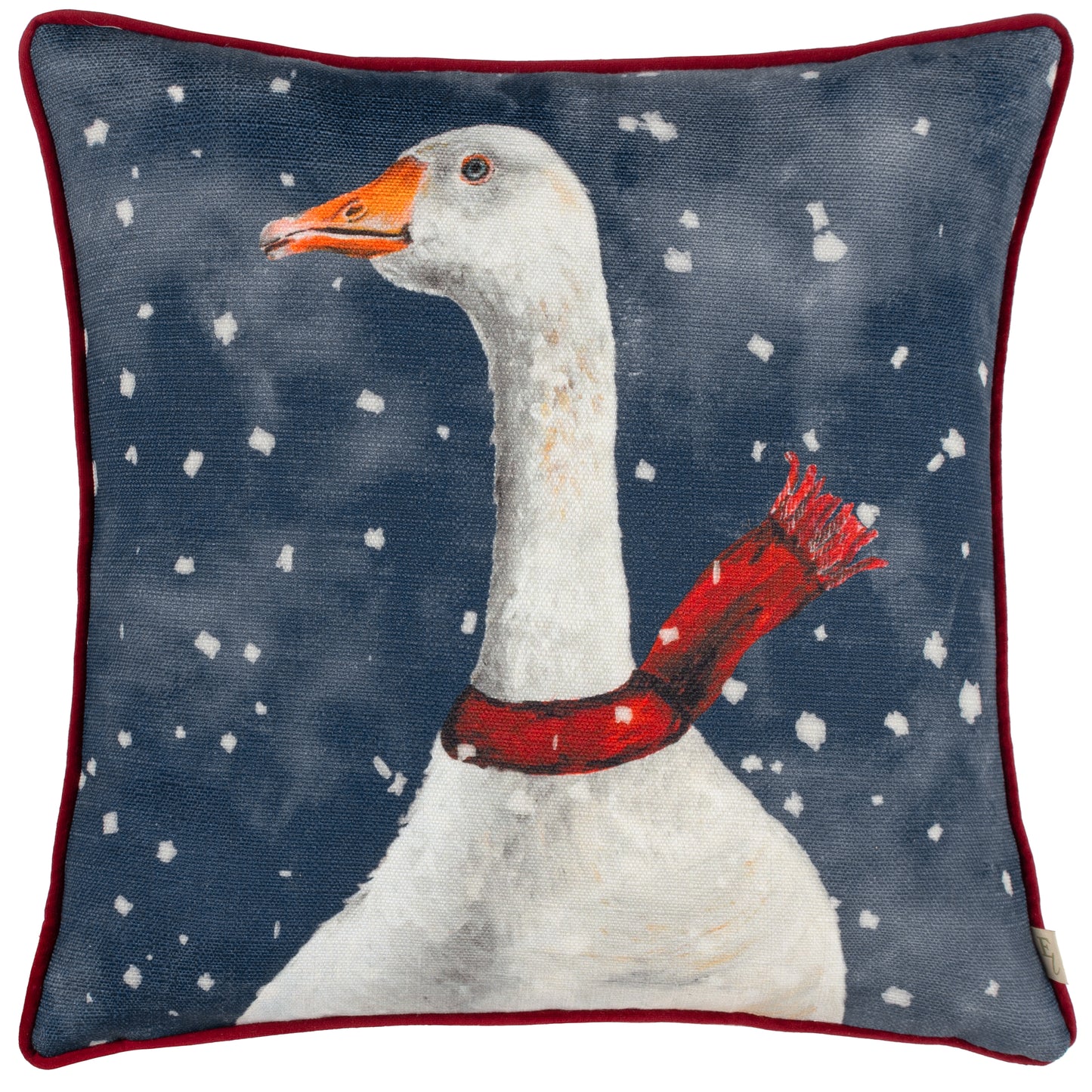 CHRISTMAS GOOSE 43X43 CUSHION CASE MULTI