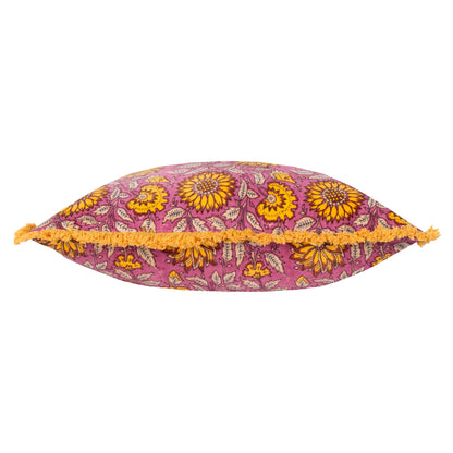 CLARENDON 50X50 CUSHION CASE PLUM
