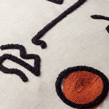 CLEO 45X45 CUSHION CASE GINGER/NAVY