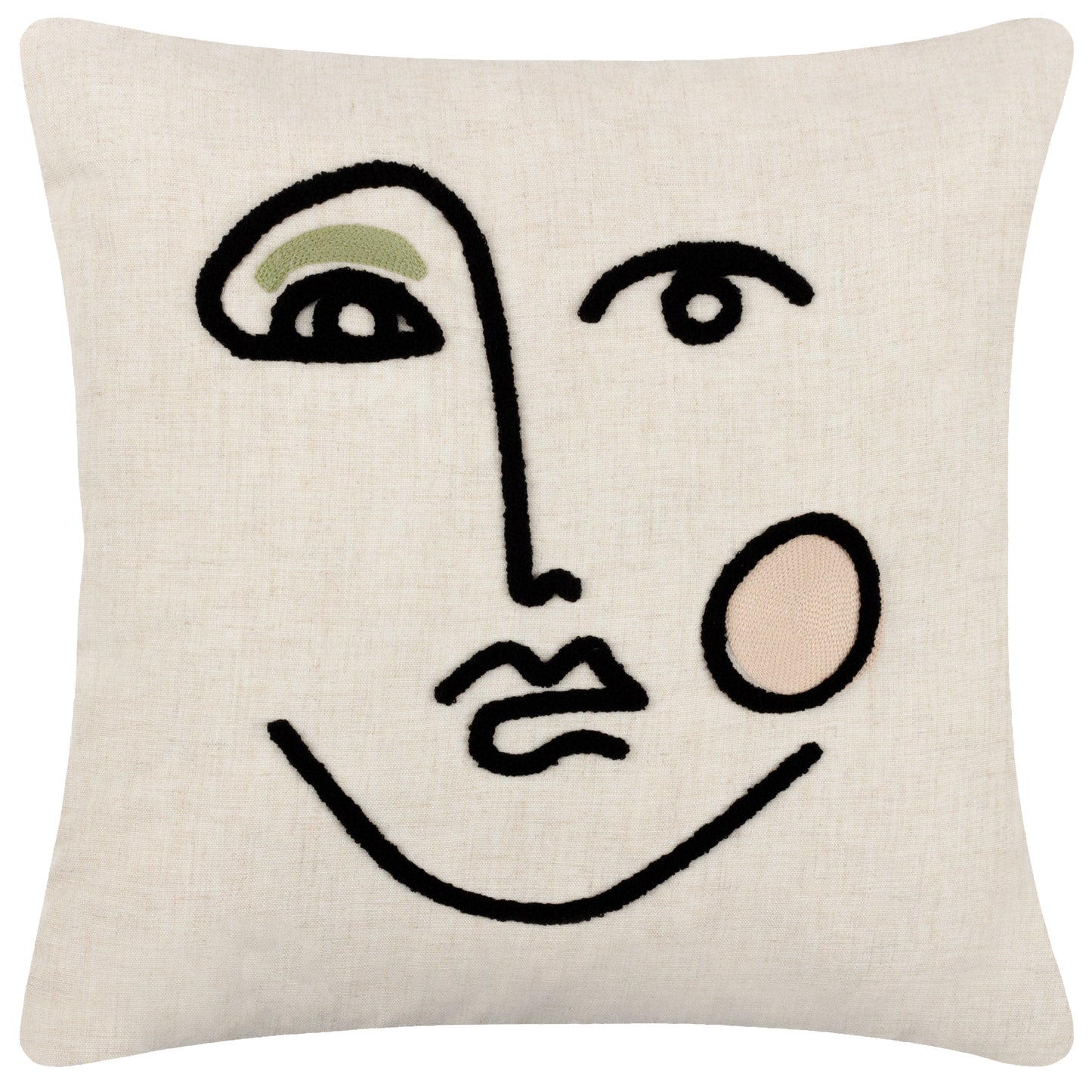 CLEO 45X45 CUSHION CASE PINK/GREEN