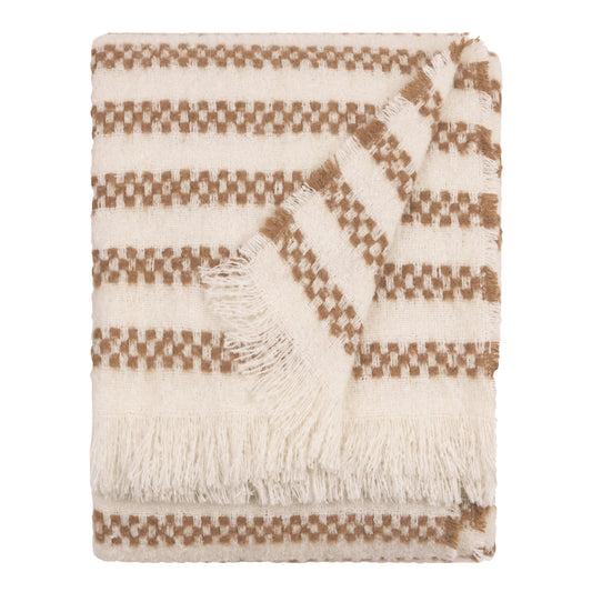 CLYNE 130X180 THROW BROWN