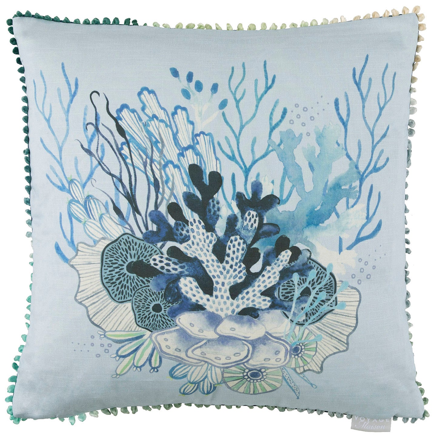 CORALIE 50x50 CUSHION CASE COBALT