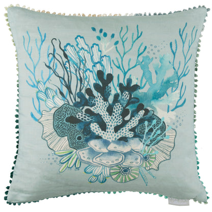 CORALIE 50x50 CUSHION CASE SEAFOAM