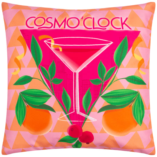 COSMO O CLOCK 43X43 OUTDOOR CUSHION CASE PINK