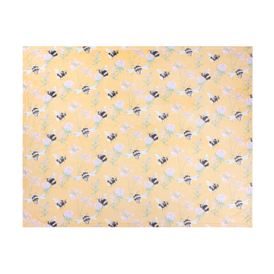 COUNTRY BEE 130X150 FLEECE THROW HONEY