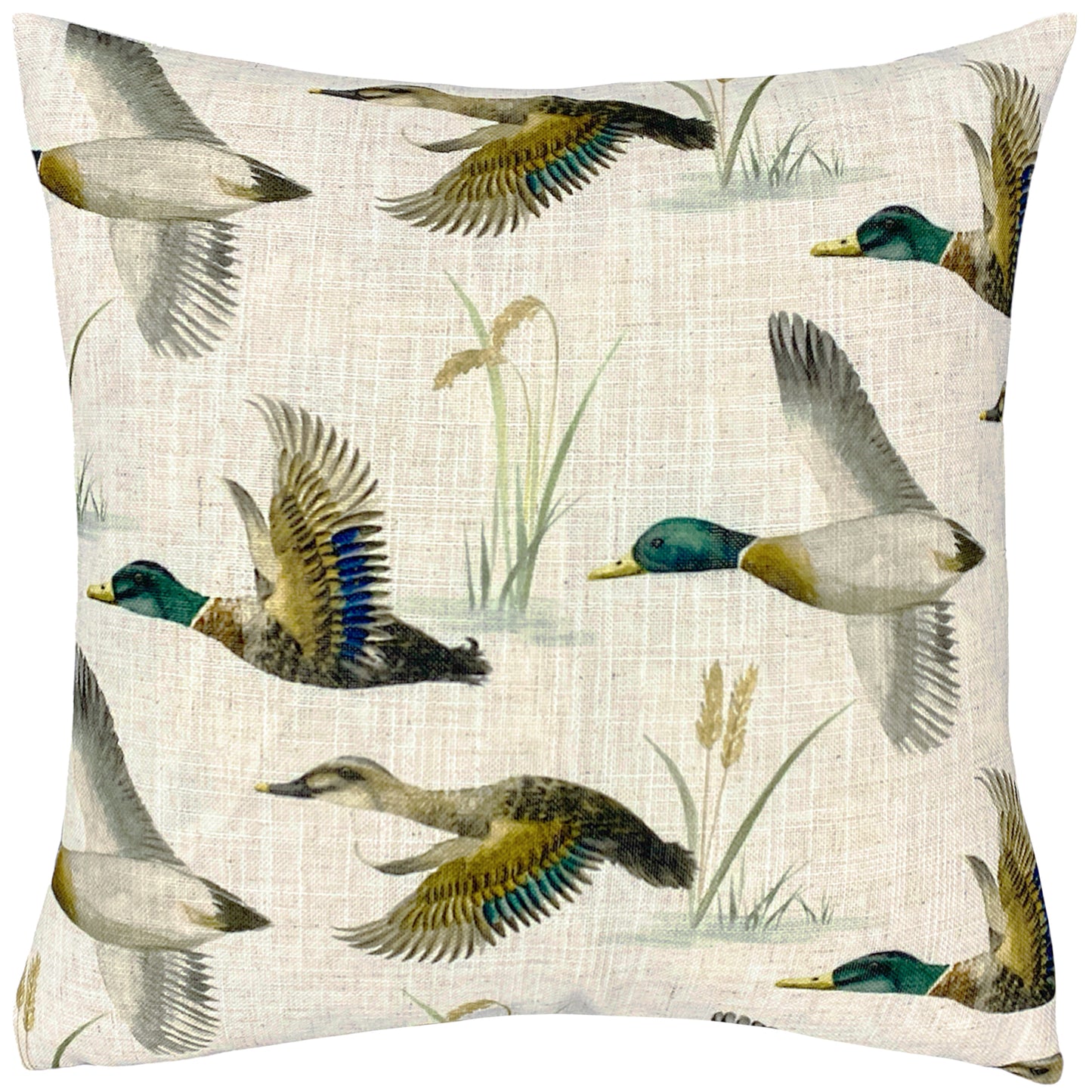 COUNTRY DUCK POND 43X43 CUSHION CASE MULTI