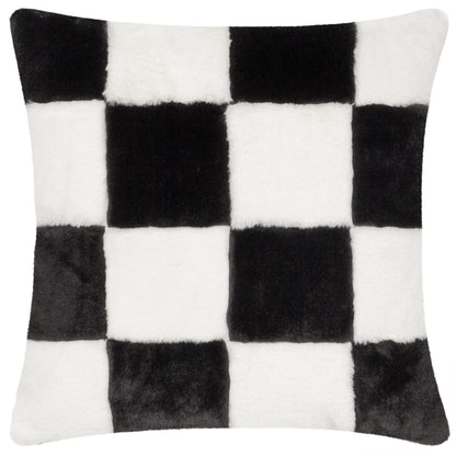 COZEE CHECK 50X50 CUSHION CASE BLACK