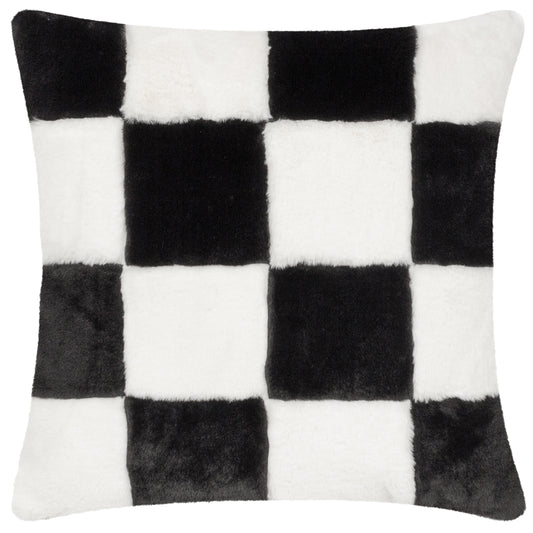 COZEE CHECK 50X50 CUSHION CASE BLACK