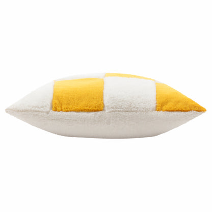 COZEE CHECK 50X50 CUSHION CASE YELLOW