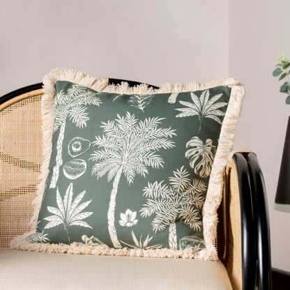 COLONIAL PALM 45X45 CUSHION CASE FOREST