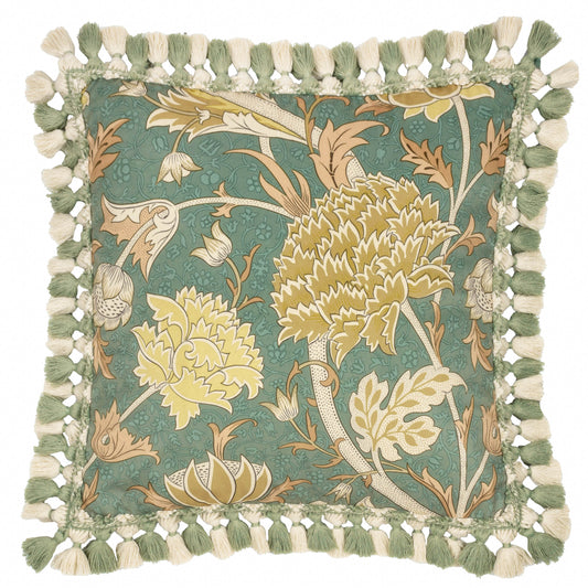 CRAY 55X55 CUSHION CASE SAGE/SUNFLOWER