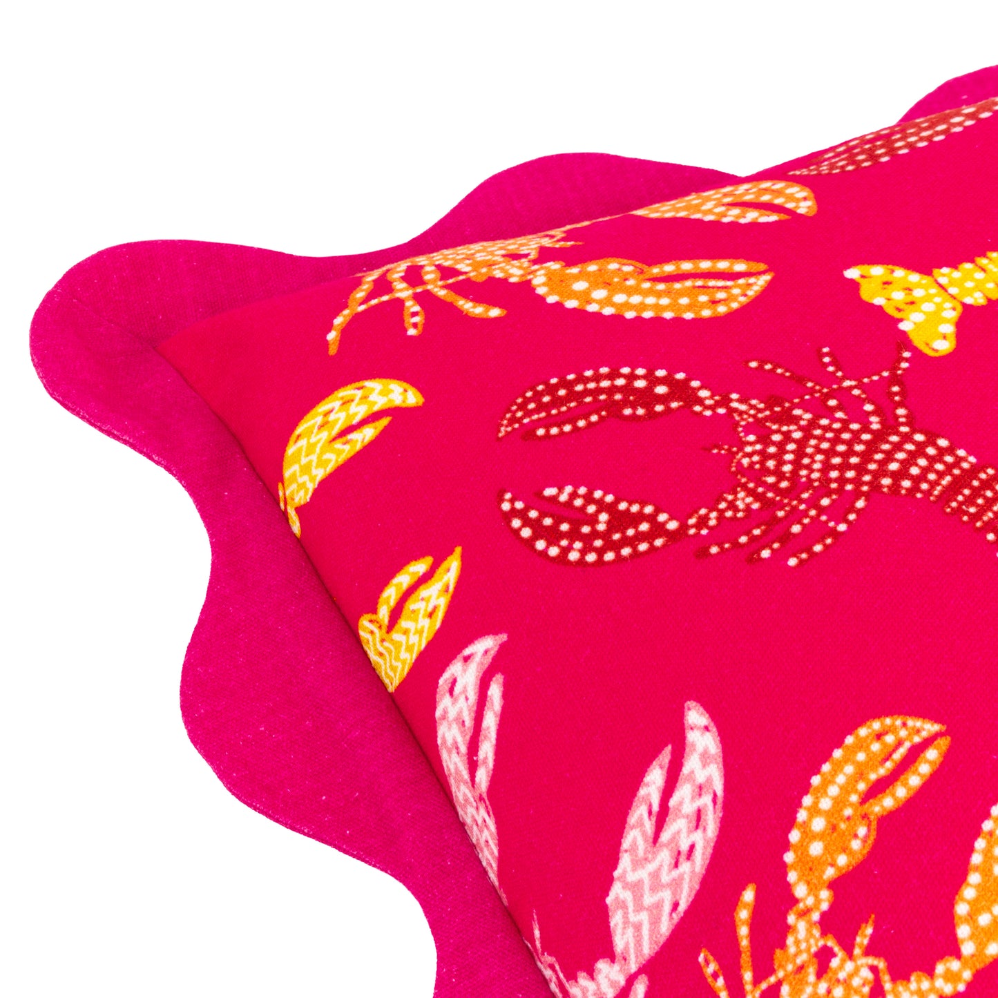 CRUSTACEANS 50X50 CUSHION CASE PINK