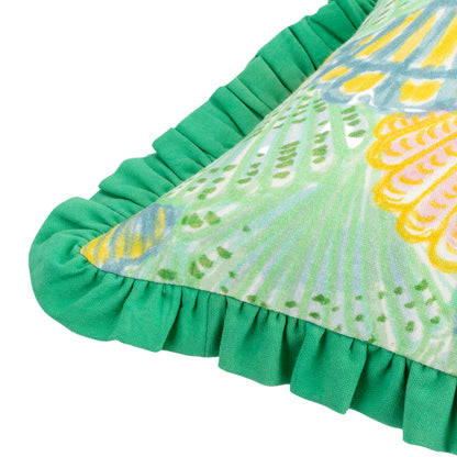 CLAM SHELLS 50X50 CUSHION CASE GREEN