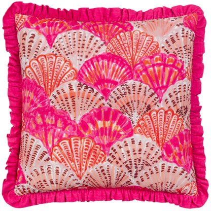 CLAM SHELLS 50X50 CUSHION CASE PINK