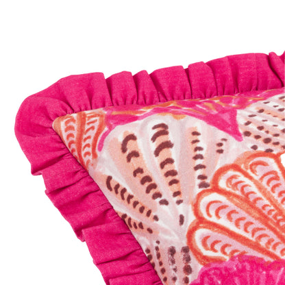 CLAM SHELLS 50X50 CUSHION CASE PINK
