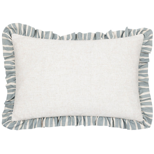 CARMON STRIPE 40X60 CUSHION CASE LINEN/BLUE