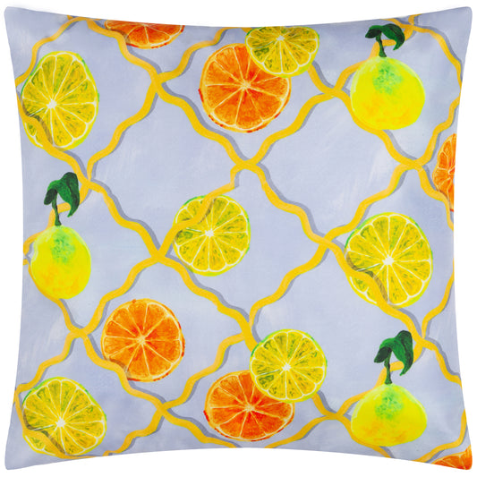 CITRUS TRELLIS 45X45 OUTDOOR CUSHION CASE BLUE