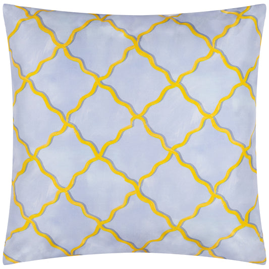 CITRUS TRELLIS 45X45 OUTDOOR CUSHION CASE BLUE