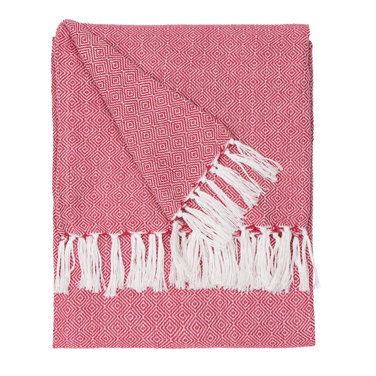 DESSA 130X180 OUTDOOR THROW FUCHSIA