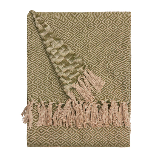 DESSA 130X180 OUTDOOR THROW OLIVE