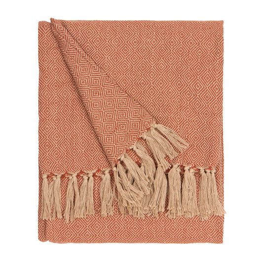 DESSA 130X180 OUTDOOR THROW TERRACOTTA
