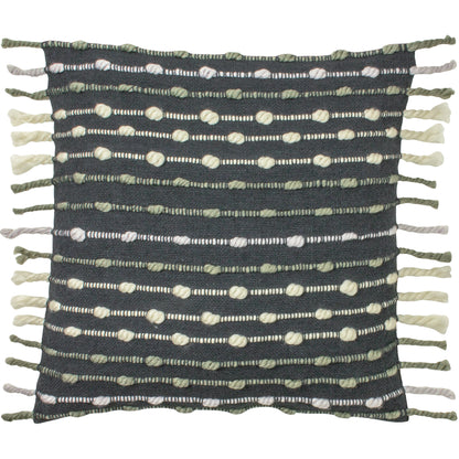 DHADIT 45X45 CUSHION CASE CHARCOAL/NATURAL
