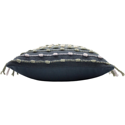 DHADIT 45X45 CUSHION CASE CHARCOAL/NATURAL
