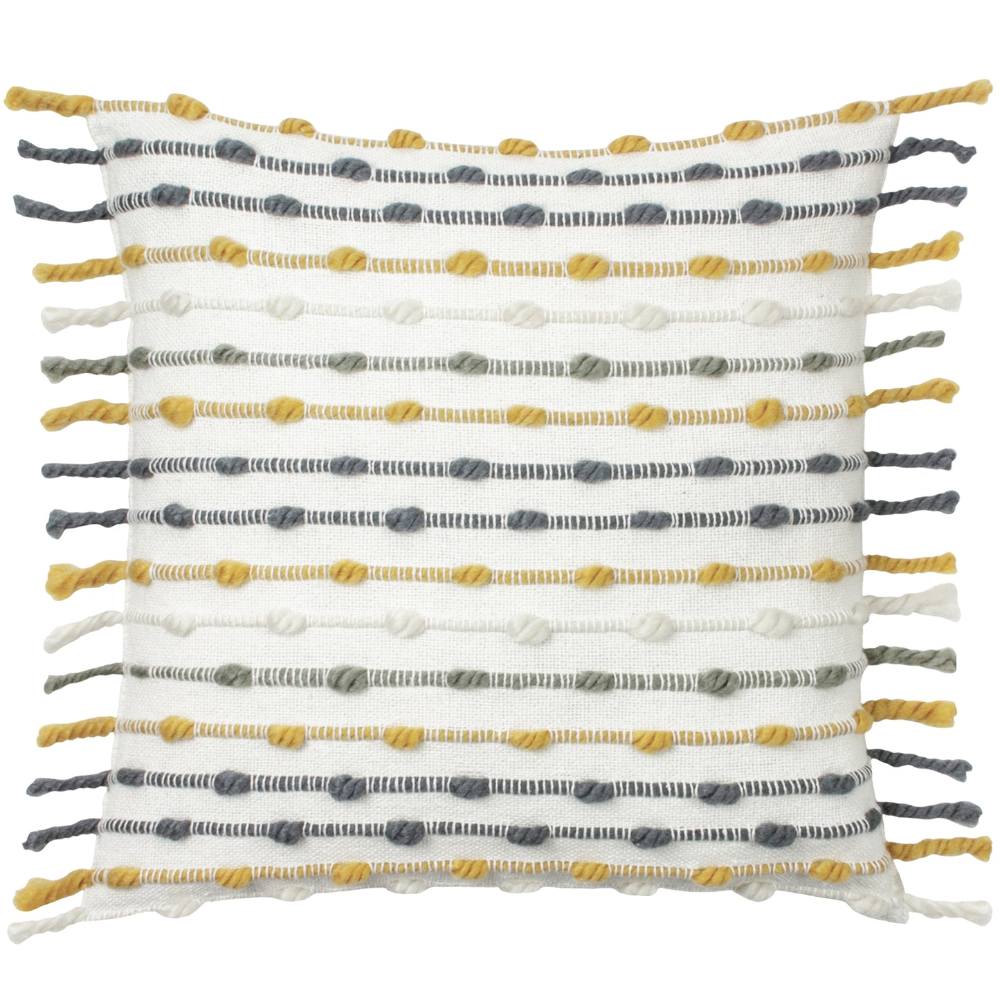 DHADIT 45X45 CUSHION CASE OCHRE/NATURAL