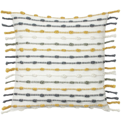 DHADIT 45X45 CUSHION CASE OCHRE/NATURAL