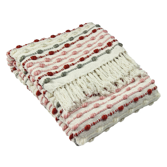 DHADIT 130X150 THROW BLUSH