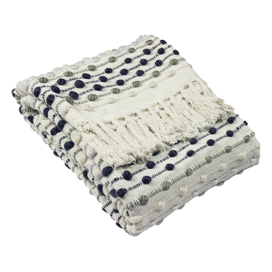 DHADIT 130X150 THROW GREY